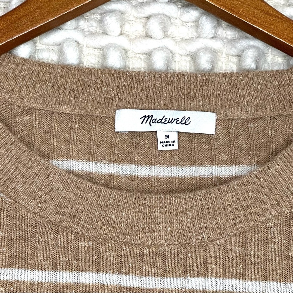 Madewell No Strings Attached Striped Crewneck Swe… - image 6